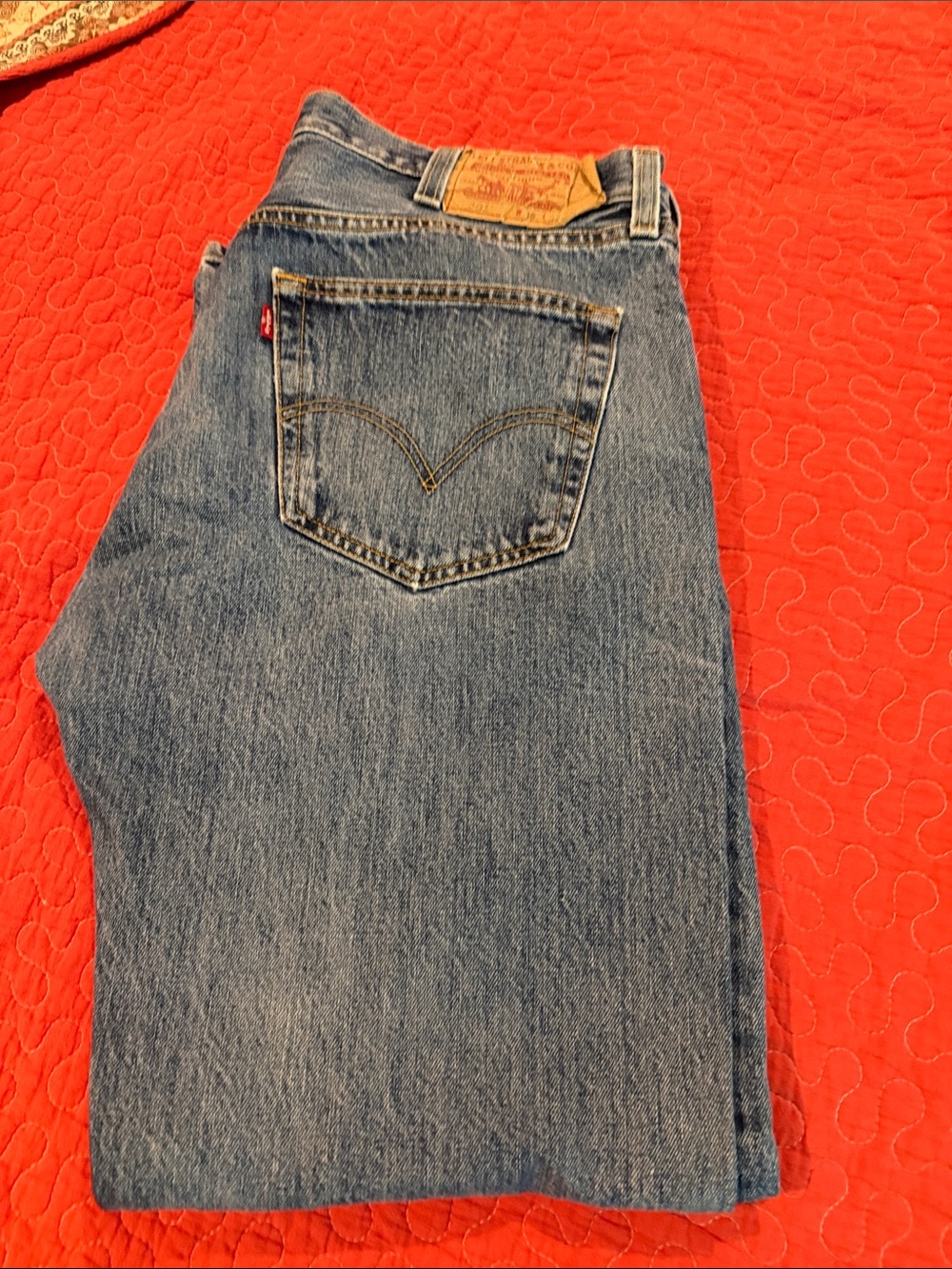 Levi's Men's Blue Straight Jeans - Classic Five-Pocket Denim